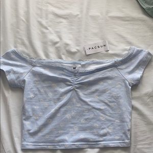 Brand new off the shoulder crop top